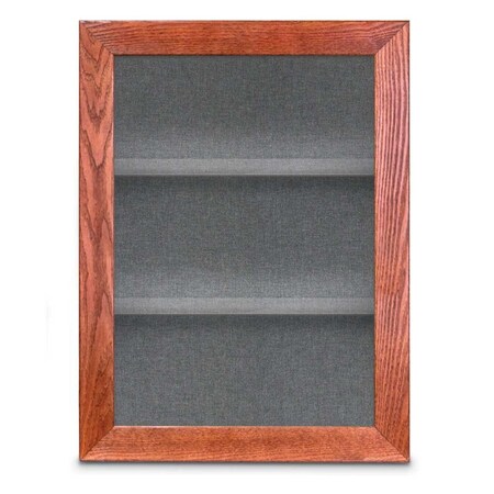 United Visual Products Outdoor Enclosed Combo Board, 42"x32", Black Frame/Black Porc & Cobalt UVCB4232ODB-BLKPORC-COBACC